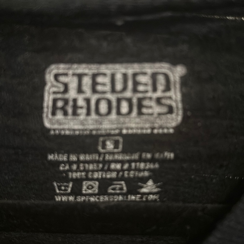 Steve Rhodes black tee. - Picture 4 of 4